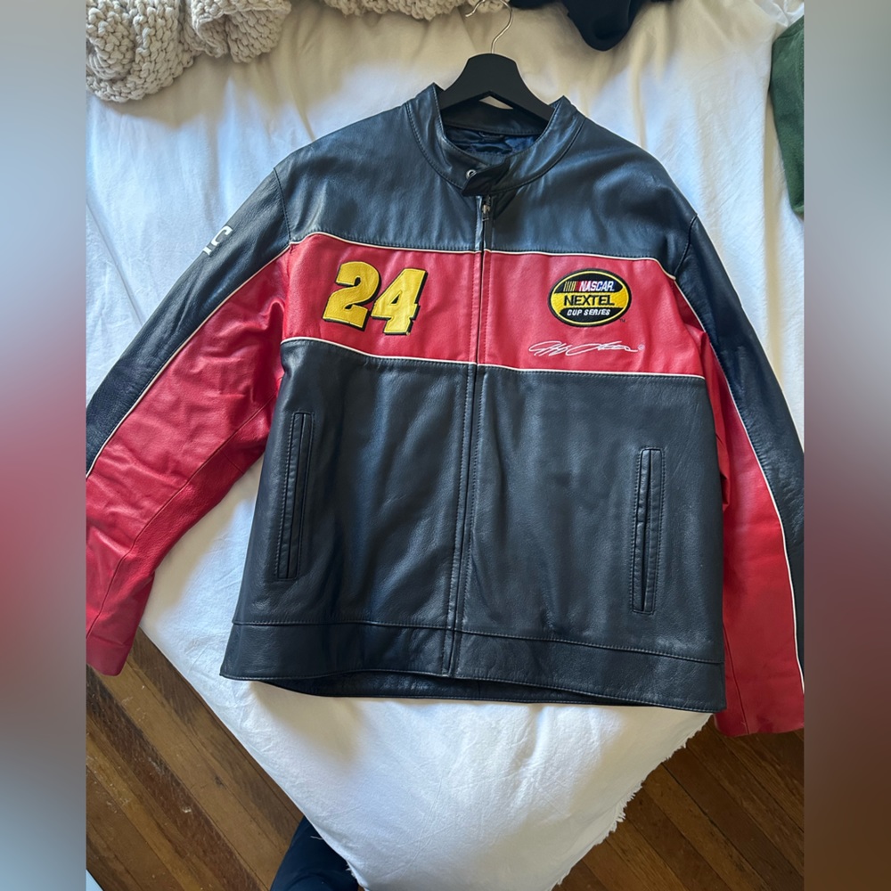 Wilson Leathers Jeff Gordon Vintage Nascar Racing Leather Jacket